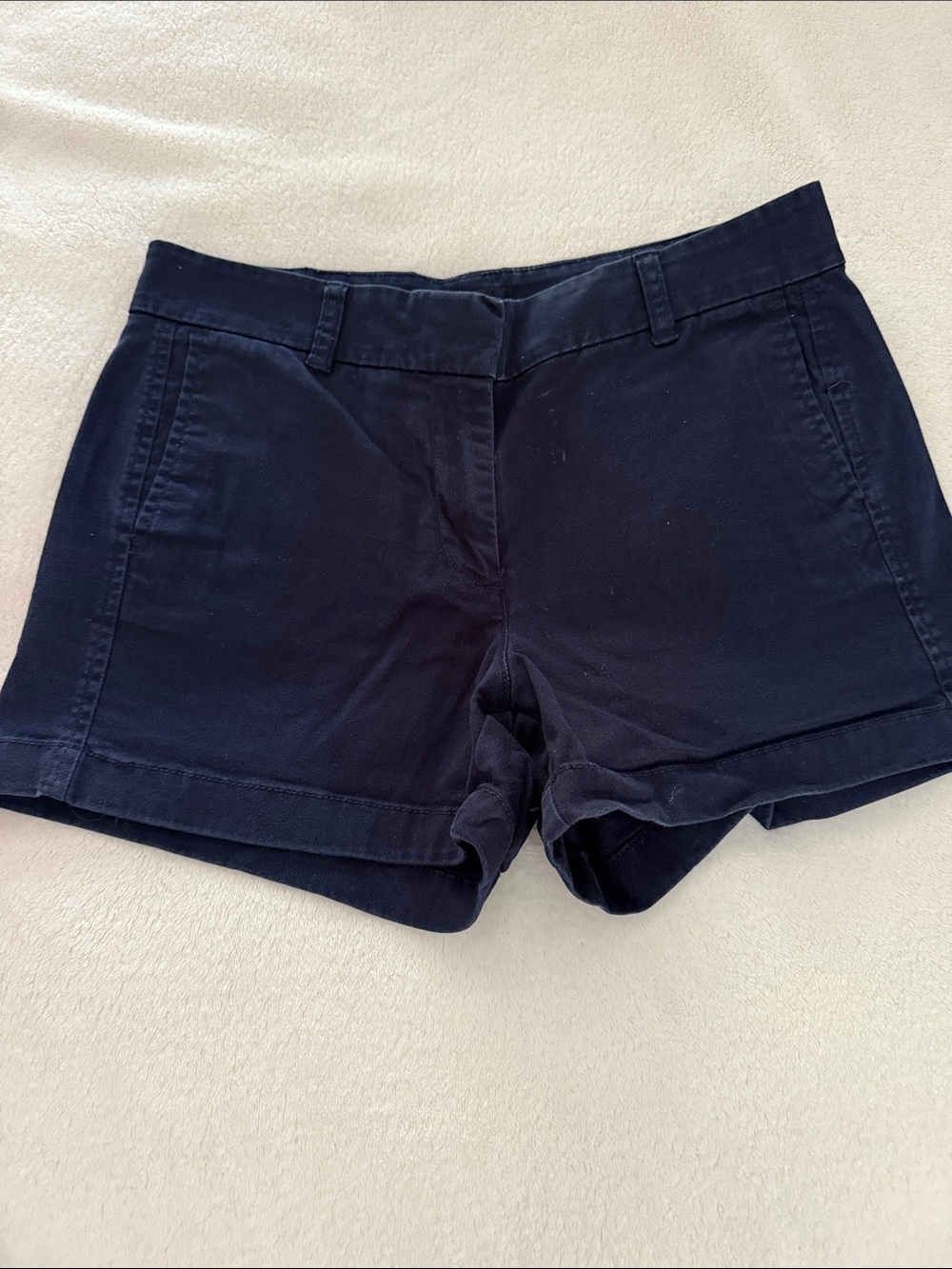 J Crew Women's Classic Navy Cotton 3” Shorts